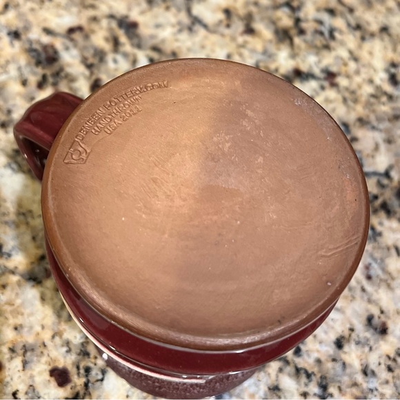 Deneen Pottery Hand Thrown Pottery Mug Coffee Cup Ironton Missouri Plain & Fancy - Picture 10 of 11